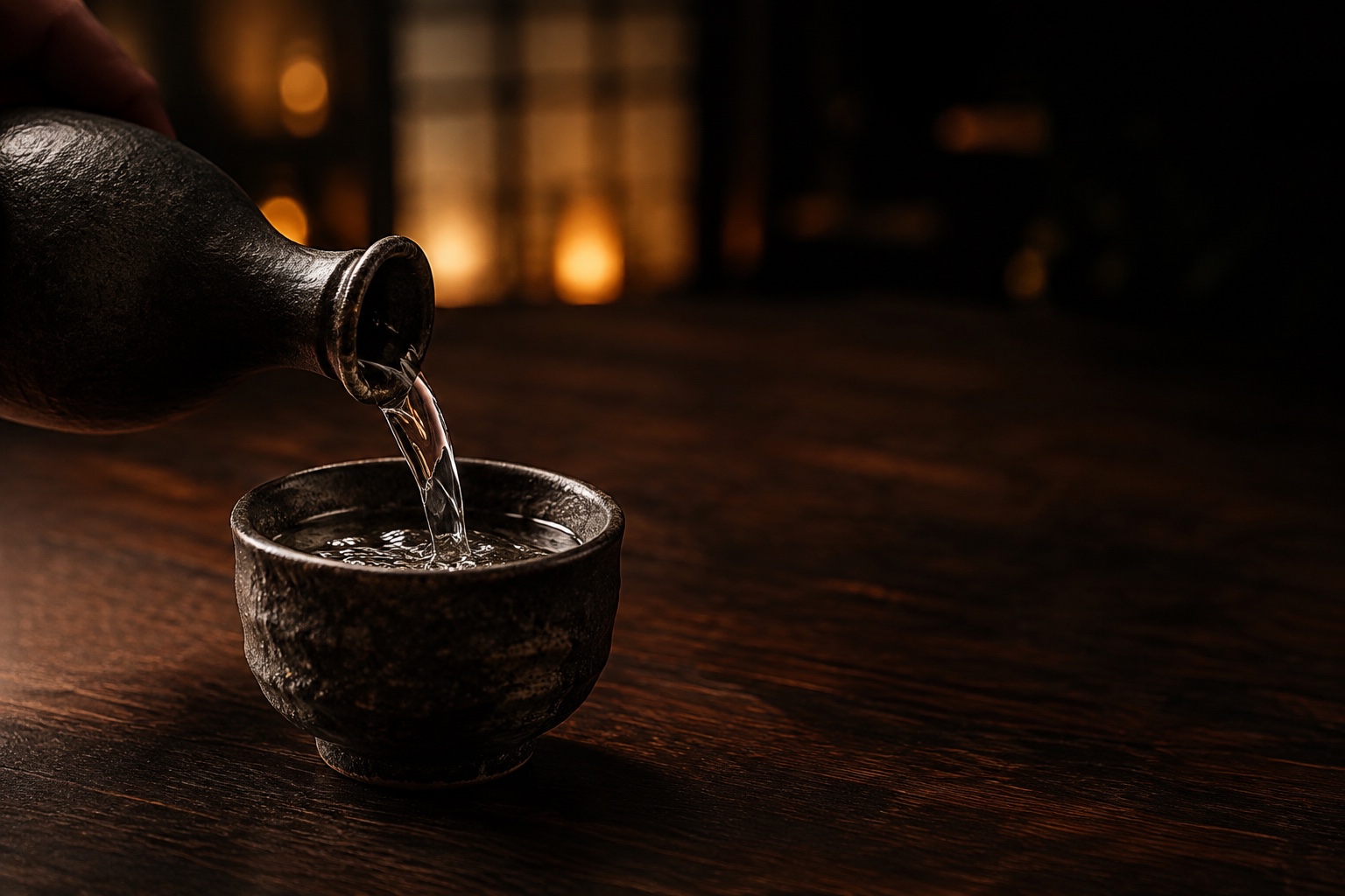 器に注がれる日本酒